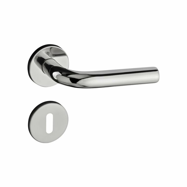 Fechadura 470 Com Roseta Inox Polido Interna  Inox Polido