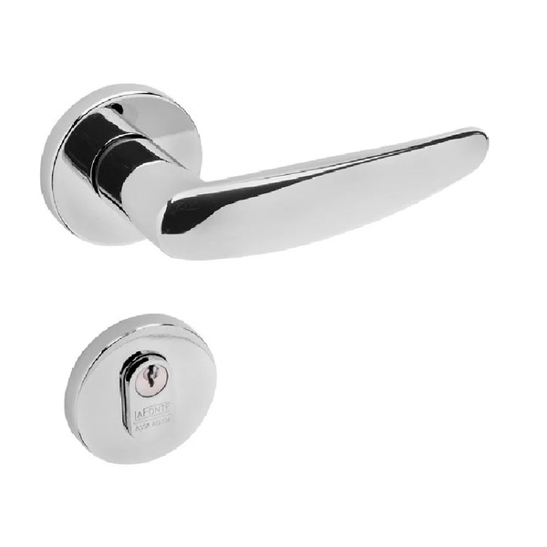 Fechadura 515 Externa St2 Cromada 55mm La Fonte Cilindro Zama