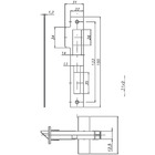 Fechadura 515 Externa St2 Cromada 55mm La Fonte Cilindro Zama