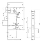 Fechadura 6521 Architect Externa St2-55 Ros 323 55mm Preto Fo