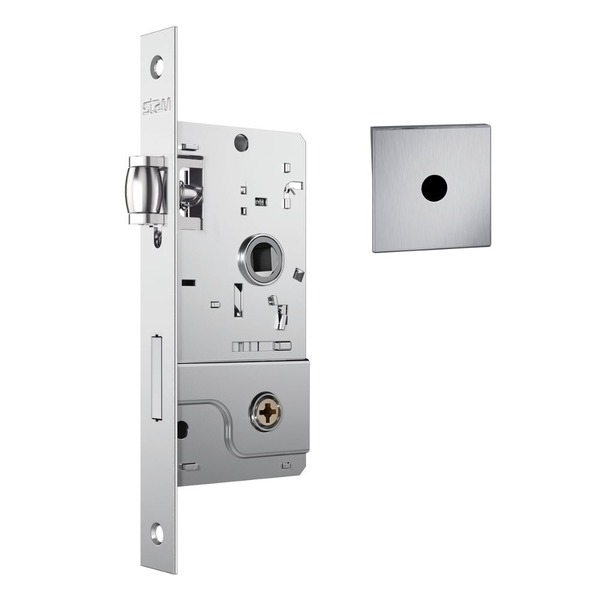 Fechadura 800 Tetra Rolete Para Porta Pivotante Roseta Quadra