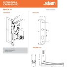 Fechadura 804/33 Preto Fosco Externa Carpi Stam - Unico