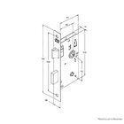 Fechadura 823/09 Banheiro Espelho 40mm Antique Stam