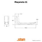 Fechadura 824/11 Oxidada Stam Interna Banheiro  Chave Fixa