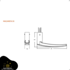 Fechadura 824/33 Banheiro Inox Cromada Stam Chave Fixa