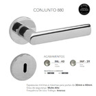 Fechadura 880 Residence Interna St1r Ros325 40mm Inox Lixado
