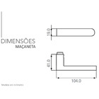 Fechadura 880 Residence Interna St1r Ros325 40mm Inox Lixado