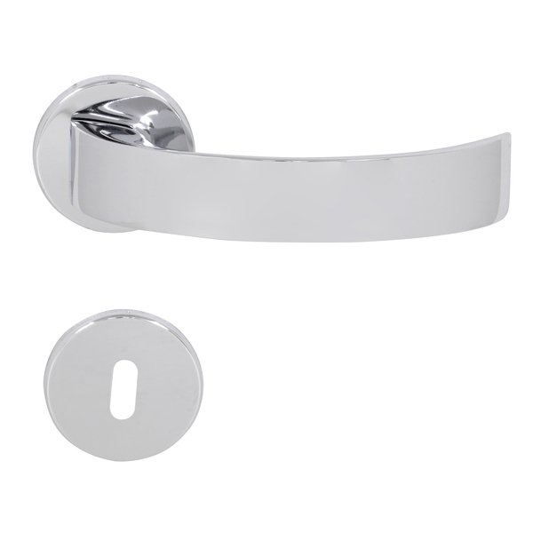 Fechadura  para Portas Áreas Internas 55mm Latão Cromado Challenger Arouca