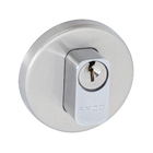 Fechadura com Roseta Acetinada para Porta de Entrada 55mm Simples Esplendore Pado