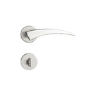 Fechadura com Roseta Acetinada para Porta do Banheiro 55mm Simples Esplendore Pado