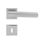 Fechadura com Roseta Acetinada para Porta Interna 55mm Simples Opera Pado