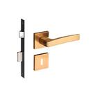 Fechadura Acqua Star Red Gold Escovado Interna