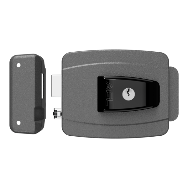 Fechadura Al100r 42mm Cilindro Ajustável 12v Chave Cinza Agl