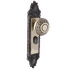 Fechadura Aliança para Porta de Entrada Latonado 40mm Chave Simple F-4600