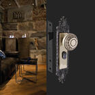 Fechadura Aliança para Porta de Entrada Latonado 40mm Chave Simple F-4600