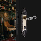 Fechadura Aliança para Porta de Entrada Latonado 55mm Alavanca F-3600