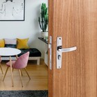 Fechadura Aliança Simples para Porta de Entrada Polido 40mm Aço Inox 2600/41