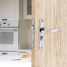 Fechadura Aliança Simples para Porta de Entrada Polido 40mm Aço Inox 2600/41