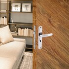 Fechadura Aliança Simples para Porta Interna Polido 40mm Aço Inox 2700/41