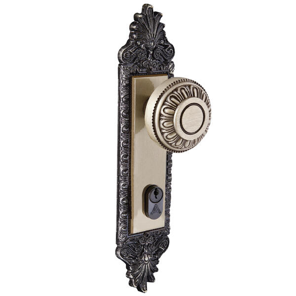 Fechadura Aliançap ara Porta de Entrada Latonado 55mm Chave Simple F-3600