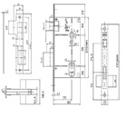 Fechadura Architect 6236 St2 55mm Cromado Lafonte - Interna