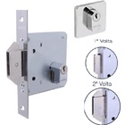 Fechadura Arouca 1006 Externa Porta De Correr Roseta Quadrada