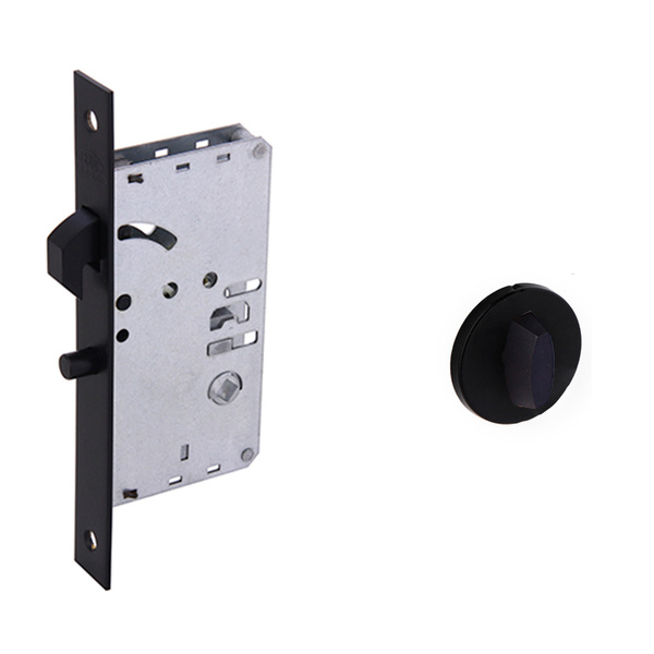 Fechadura Arouca Banheiro Bico de Papagaio Para Porta De Correr Com Roseta Redonda 45mm