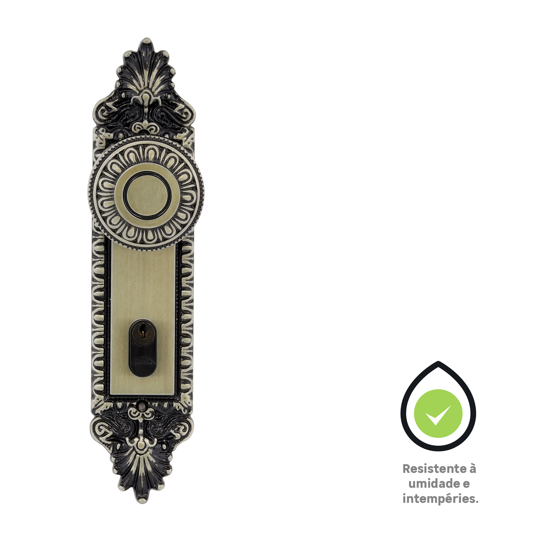 Fechadura para Porta Externa 55mm Arouca Mercúrio