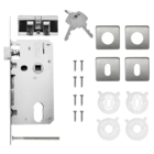 Fechadura Arouca para Porta de Entrada Escovado 40mm Aço Inox