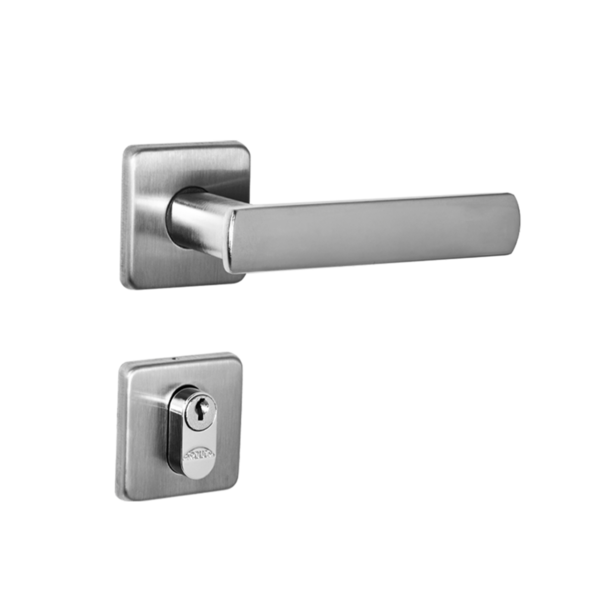 Fechadura Arouca para Porta de Entrada Escovado 40mm Aço Inox