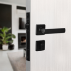 Fechadura Arouca para Porta de Entrada Preto 40mm Aço Inox