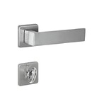 Fechadura Arouca Simples para Porta do Banheiro Escovado 55mm Aço Inox Chess