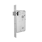 Fechadura Arouca Simples para Porta do Banheiro Cromado 55mm Aço Inox Quadratta