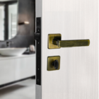 Fechadura Arouca para Porta do Banheiro Antique 40mm Aço Inox