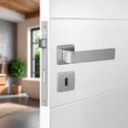 Fechadura Arouca Simples para Porta Interna Escovado 55mm Aço Inox Chess