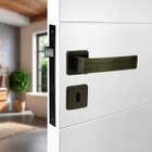 Fechadura Arouca Simples para Porta Interna Antique (Oxidado) 55mm Aço Inox Chess