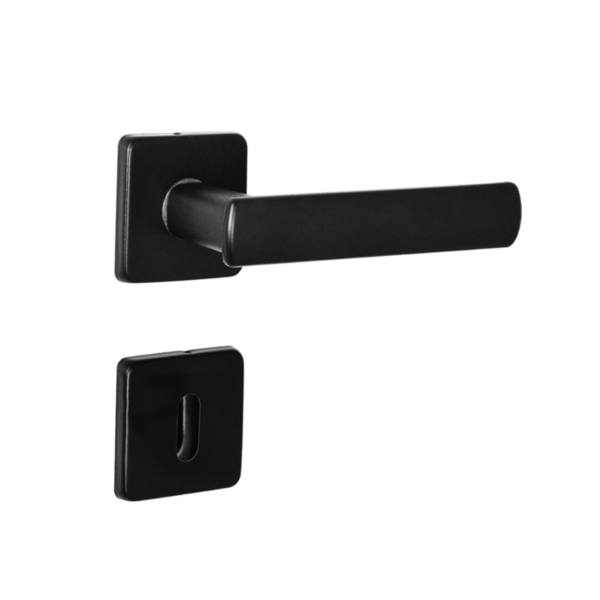 Fechadura Arouca para Porta Interna Preto 40mm Aço Inox