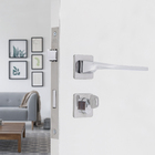 Fechadura Arouca para Porta do Quarto Cromado 55mm Chave Simples 1080595/55-Z