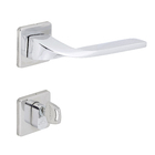 Fechadura Arouca para Porta do Quarto Cromado 55mm Chave Simples 1080595/55-Z