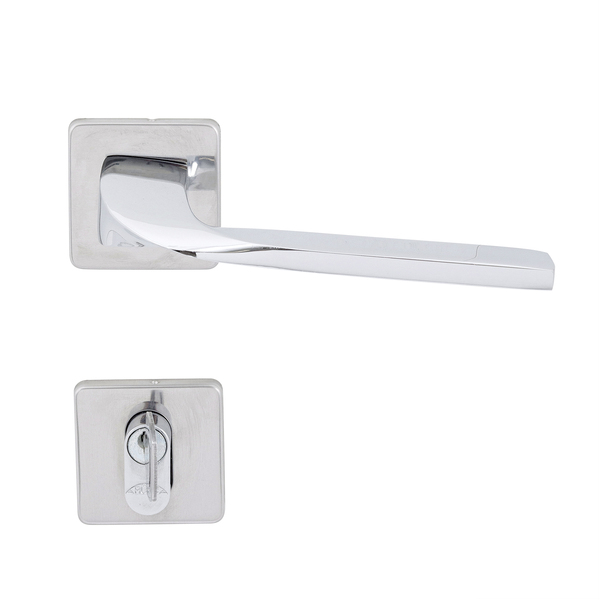 Fechadura Arouca para Porta do Quarto Cromado 55mm Chave Simples 1080595/55-Z