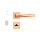 Fechadura Ascot Cobre Escovado Banheiro