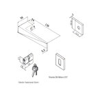 Fechadura Ascot Cromo Acetinado Externa