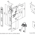 Fechadura Ascot Cromo Acetinado Interno
