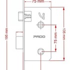 Fechadura Ascot Preto Texturizado Banheiro