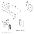 Fechadura Ascot Preto Texturizado Externa