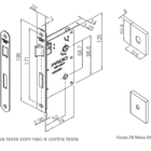 Fechadura Ascot Rose Para Banheiro
