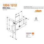 Fechadura Auxiliar 1004 (par) Roseta Redonda Inox Tetra Exter