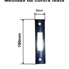 Fechadura Auxiliar Dupla Chave Tetra Dupla Acetinada