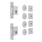 Fechadura Auxiliar para Porta de Entrada Cromado 40mm Dupla Tetra BL Arouca