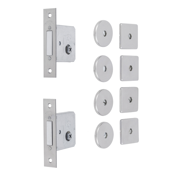 Fechadura Auxiliar para Porta de Entrada Cromado 40mm Dupla Tetra BL Arouca